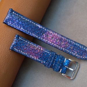 Handmade Leather Watch Strap: Custom Sizes Available