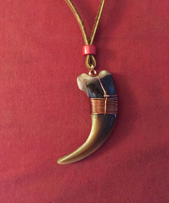 Grizzly Bear Claw Necklace Um Synthetic 50
