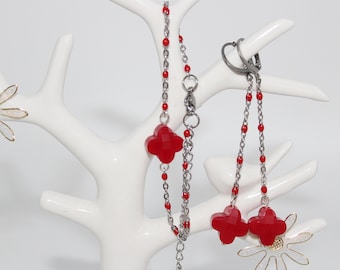 Parure bracelet et boucles d'oreilles, parure raffinée, cadeau chic pour elle