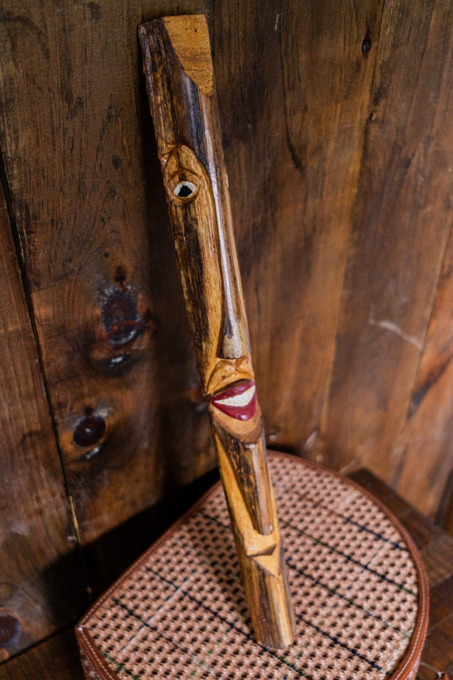 Vintage Carved Wood Tribal Aztec Talking Stick - Etsy