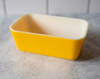 Vintage Pyrex 502 Yellow Sunflower Refrigerator Dish