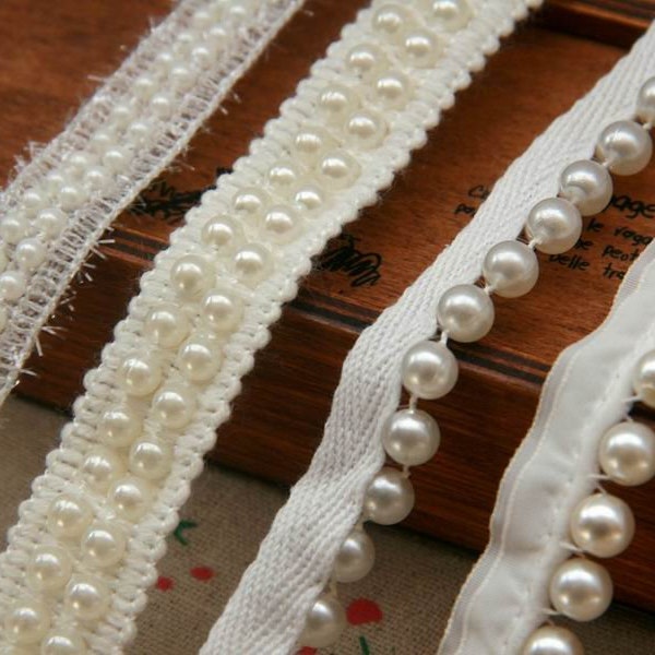 Off white DIY Beaded Ribbons V neck ribbons marriage sashes Wedding accessories bridal sash wedding belts SR0302