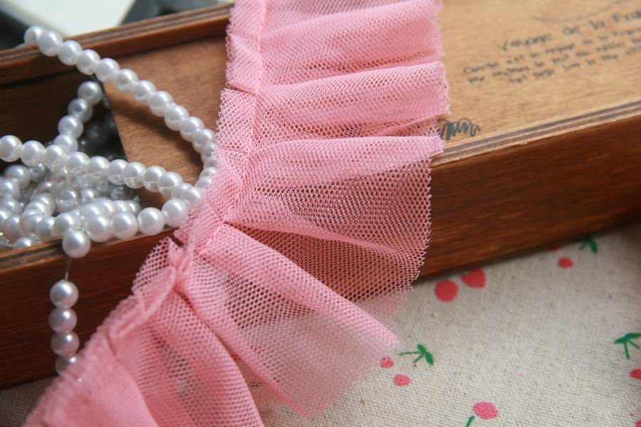 Single Edge Ruffle Single Edged Lace Ruffles,double Layers,5cm 2
