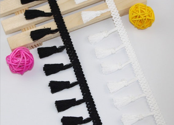 2Yds Tassels Lace Trims Decor Tassel Fringe Craft DIY Sewing Curtain Width 2.5cm 