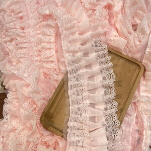 3-layer Lace Ruffles,lyrical Dance Pleated Trims,barbie,120d Chiffon ...