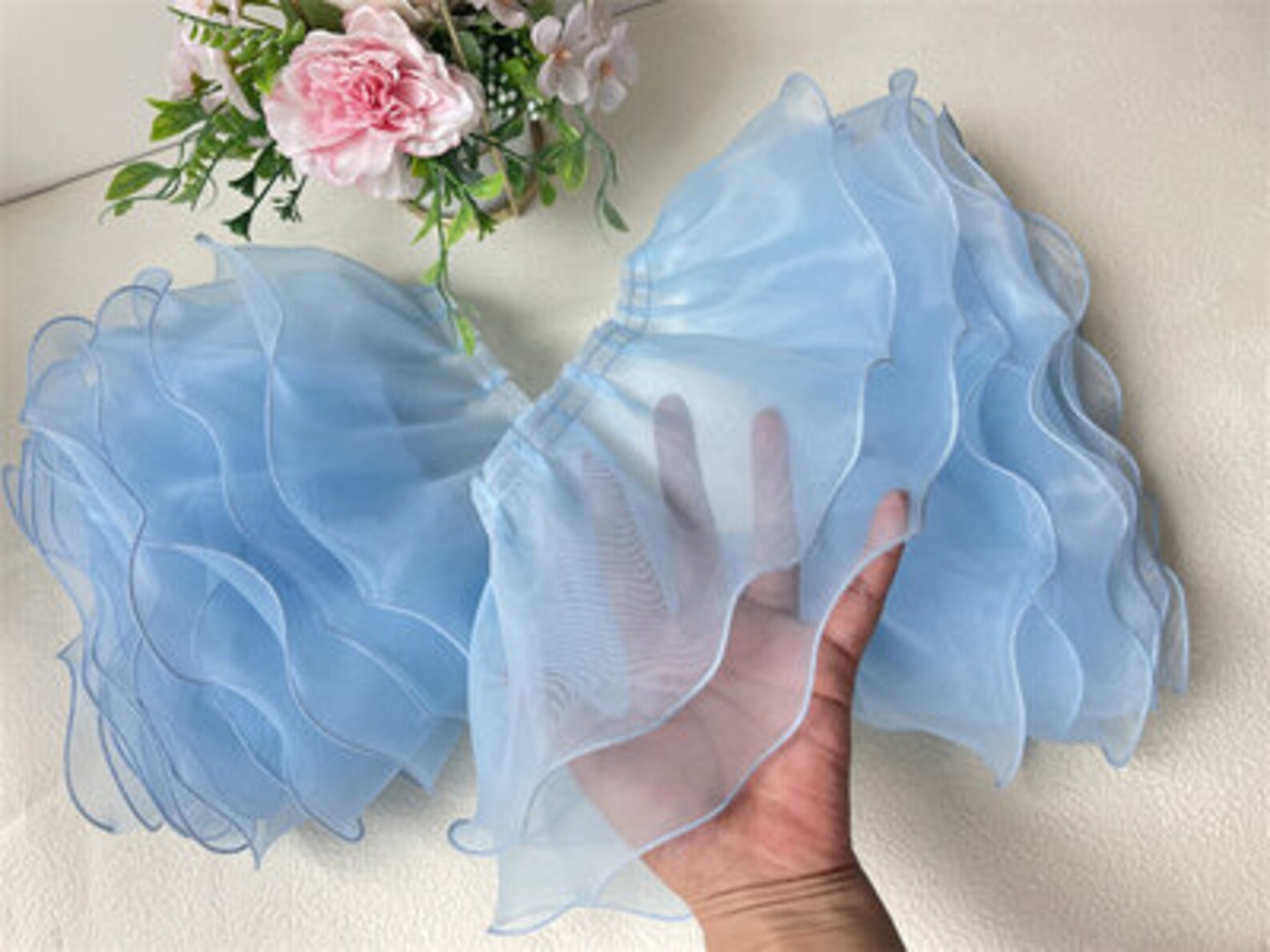 Multi Colored Ruffles Lace Multi Color Pleated Trims,ruffled Lace,lace Ruffles,organza Lace Trims ...