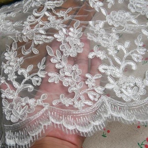 Gorgeous Bridal Dress Alencon Lace Trims,Embroidery Venice Lace Trims, Single edge,Double edge,floral lace trimmings,wedding supplies LL62