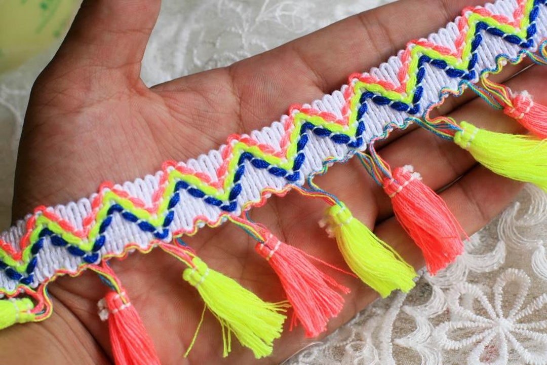 2y Ethnic Lace Fringes Tassels Trims Bohemian Fringes Edging Tassels ...