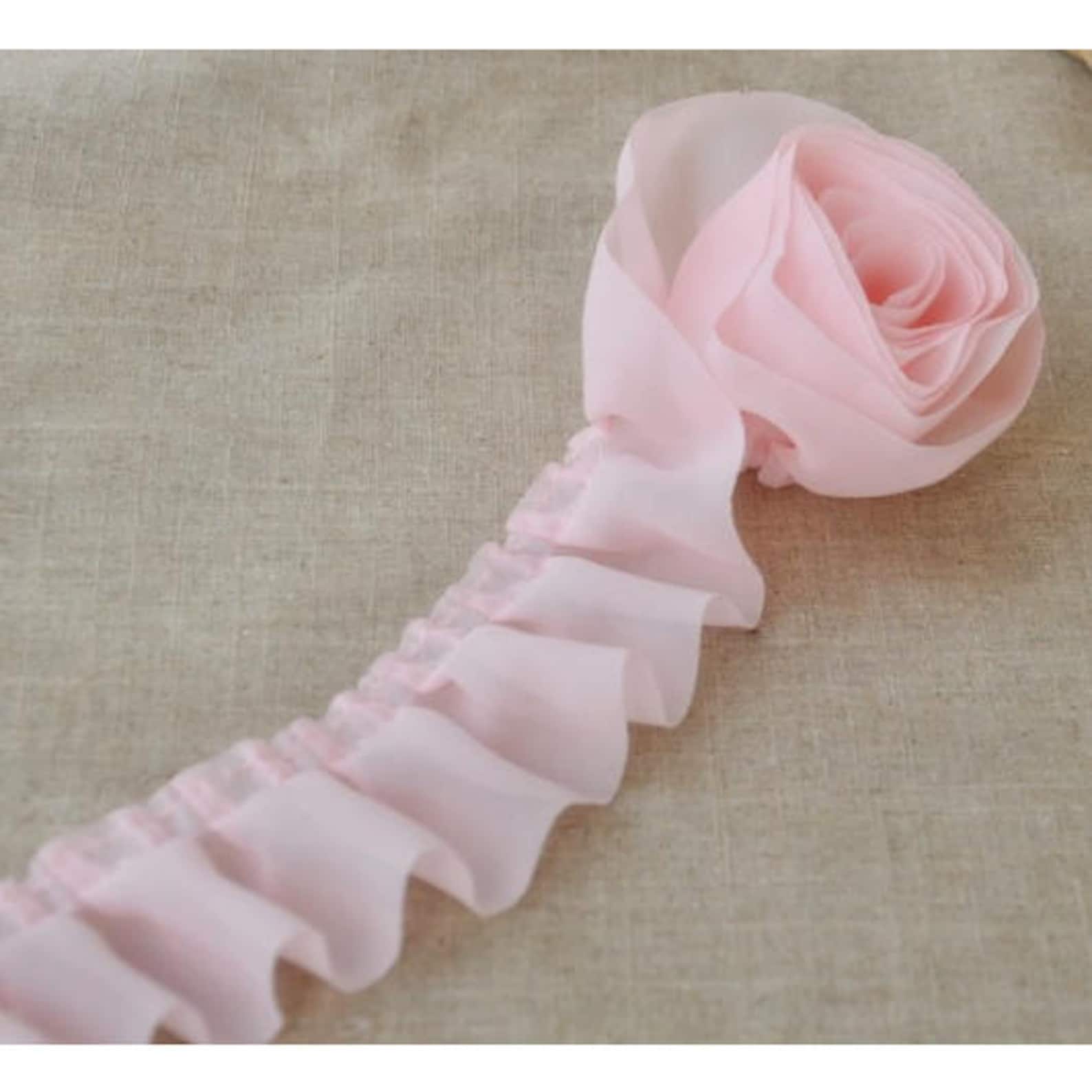 Single Edge Ruffle Single Edged Soft Chiffon Ruffles,5cm 2
