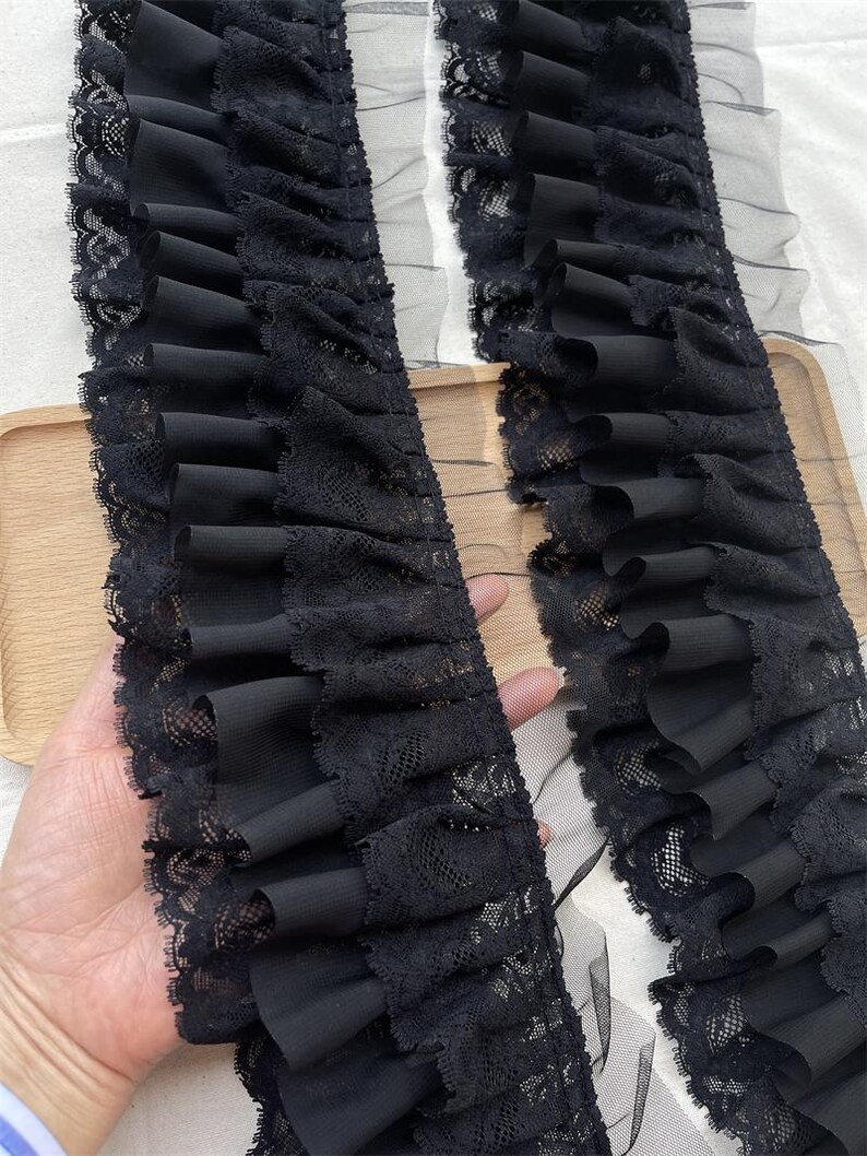 3-layer Lace Ruffles,lyrical Dance Pleated Trims,barbie,120d Chiffon ...