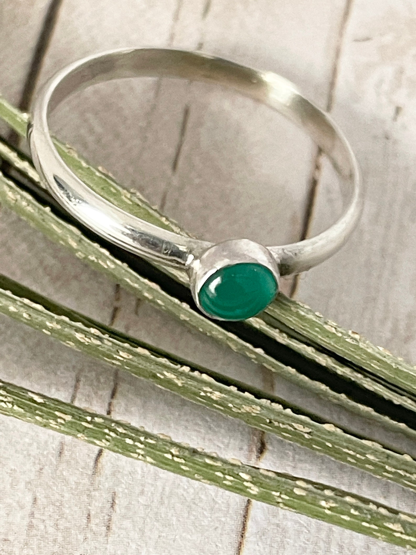 Bague verte bague en pierres précieuses bijoux en argent | Etsy