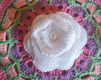 crochet brooch