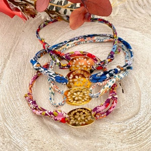 Golden rose liberty cord bracelet