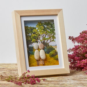 Summer Stroll - unique pebble art gift