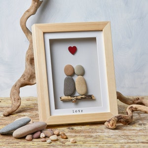 Love - unique pebble art gift