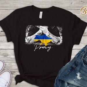 Bete für die Ukraine, Support Ukraine, Kein Krieg, Ukraine Designer, Stand für Ukraine Tshirt, Gott rettet die Ukraine