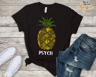 Chemise ananas psychédélique, T-shirt ananas typographie, tenue de fans de psychanalyse, excellent cadeau de Saint-Valentin