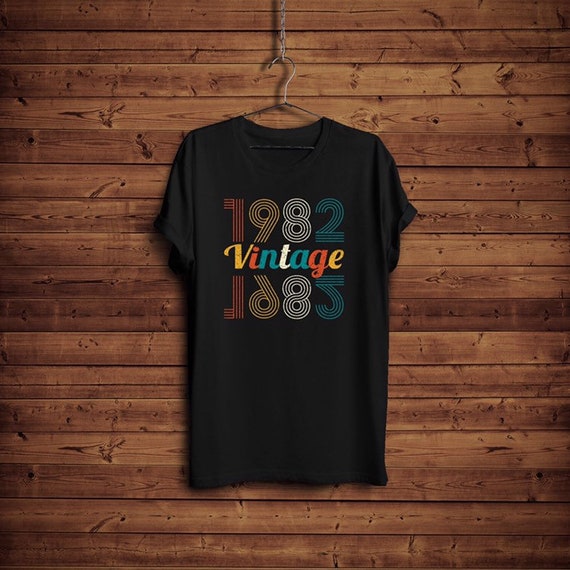 37th Birthday Gift Classic 1982 Shirt Vintage Men Women 37th Birthday Gift Classic 1982 Shirt Vintage Men Women