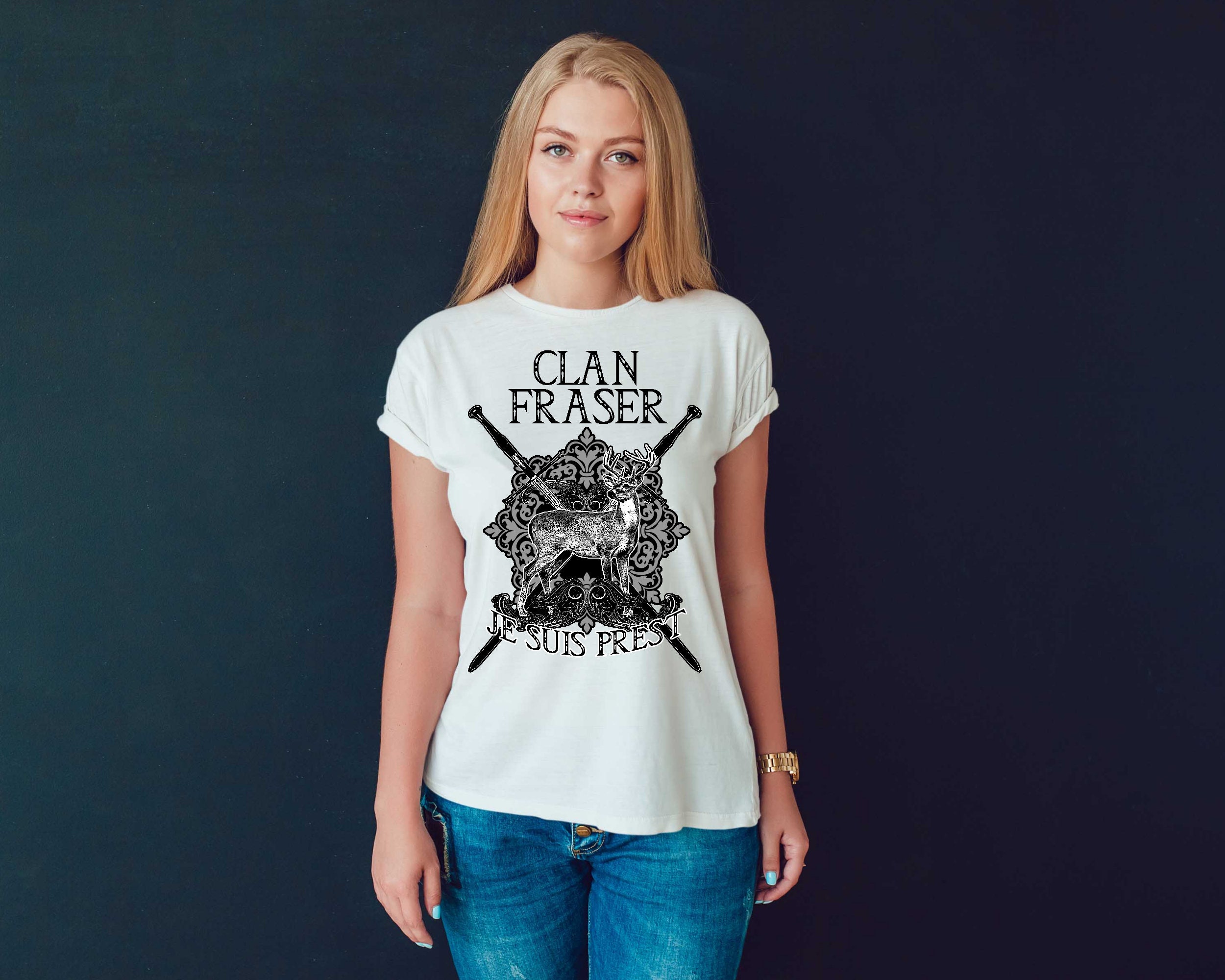 Clan Fraser Shirt/ Scottish Shirt/ Je Suis Prest T-shirt/ - Etsy