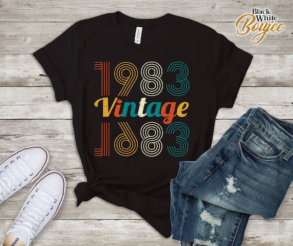 Vintage 1983 T Shirt Born In 1983 Retro 36th Birthday Gifts Vintage 1983 T Shirt Born In 1983 Retro 36th Birthday Gifts