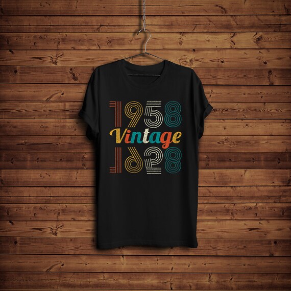 61 Years Old 61st B-Day Birthday Vintage Gift 1958 T-Shirt 61 Years Old 61st B-Day Birthday Vintage Gift 1958 T-Shirt