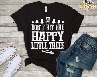 Scheibe Golf-Shirt / Disc Golf Familie Premium Shirt für Teenager lustige Distressed Tee / glückliche kleine Baum / Trendy Disc golf Shirt 2018