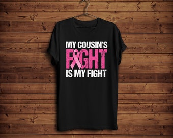 Brest Cancer Shirt, Brest Cancer Awareness Shirt, My Wife's Fight is My Fight, Her Fight is My Fight Shirt