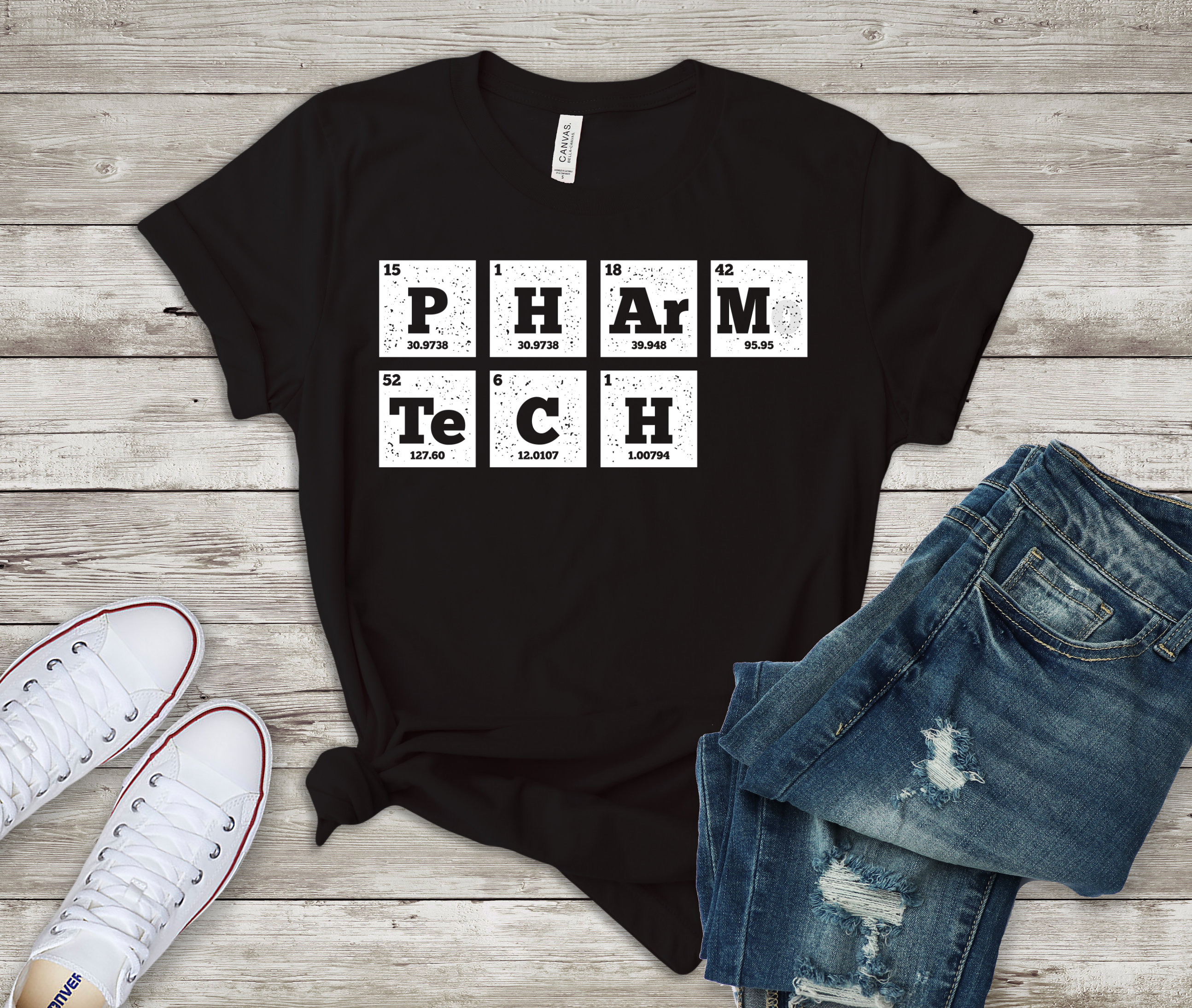 Pharmacy Tech Shirt Pharm Tech Periodic Table Elements - Etsy