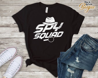 Kids Spy Squad Shirt Funny Birthday Costume