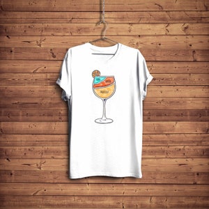 Aperol Spritz T-shirt Aperol Liquor Poster Tshirt Cocktail Poster Amante Regalo