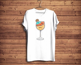 Aperol Spritz T-shirt Aperol Liquor Poster Tshirt Cocktail Poster Lover Gift