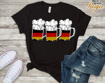 Camisa alemã Stein Stein, camisa patriótica de cerveja com bandeira alemã, camiseta com bandeira alemã, camisa para beber cerveja alemã, camiseta Beer Fest, Oktoberfest