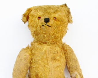 Antique mohair Teddy Bear. Collectible. Ours en peluche