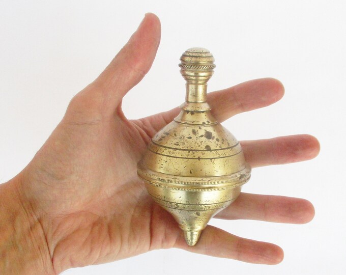 Antique Vintage Brass Plumb Bob Level Tool. Hardware. Collectible. Fil