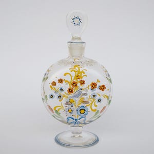 Antique 19th/20th century glass perfume scent vanity bottle collectible