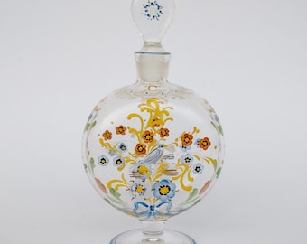 Antique 19th/20th century glass perfume scent vanity bottle collectible