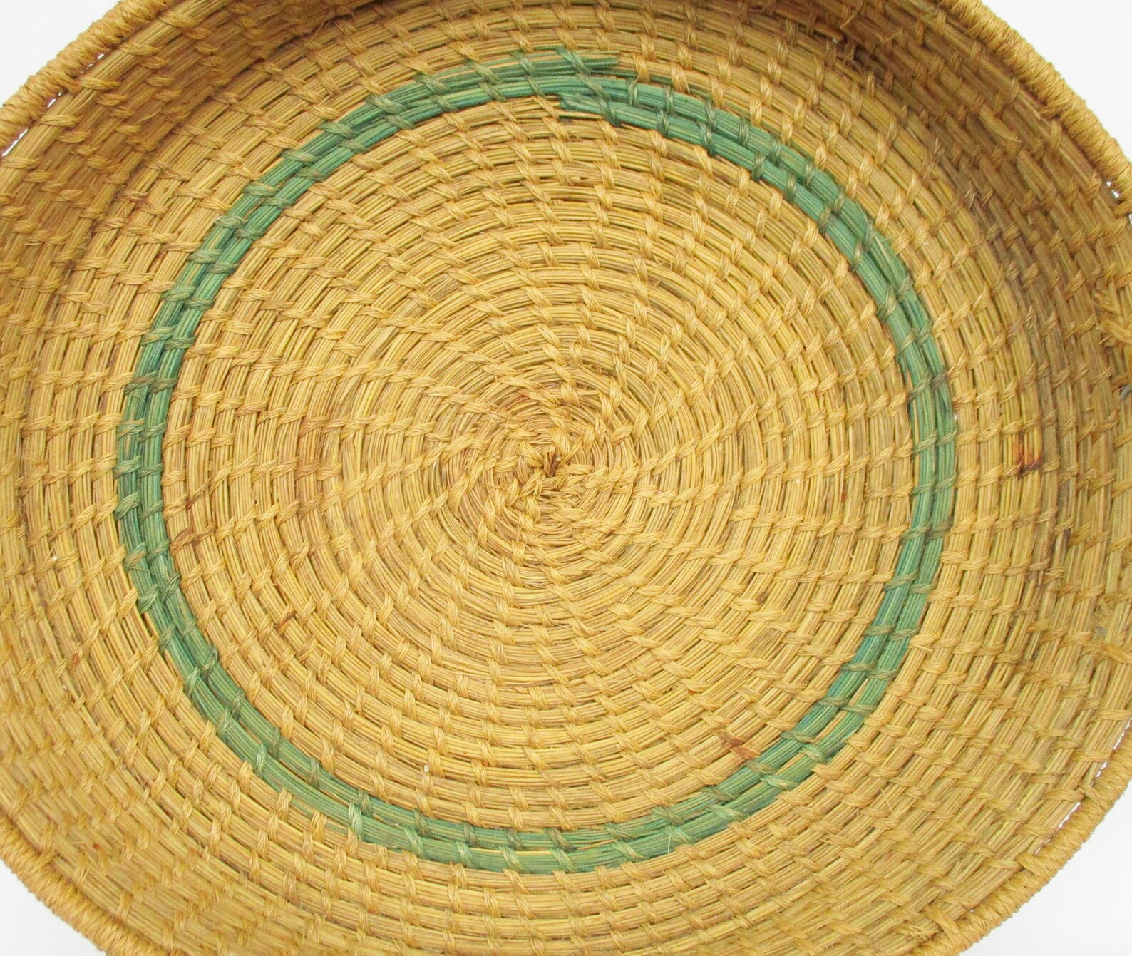 Vintage African wicker rattan basket with handles. Kitchen Etsy