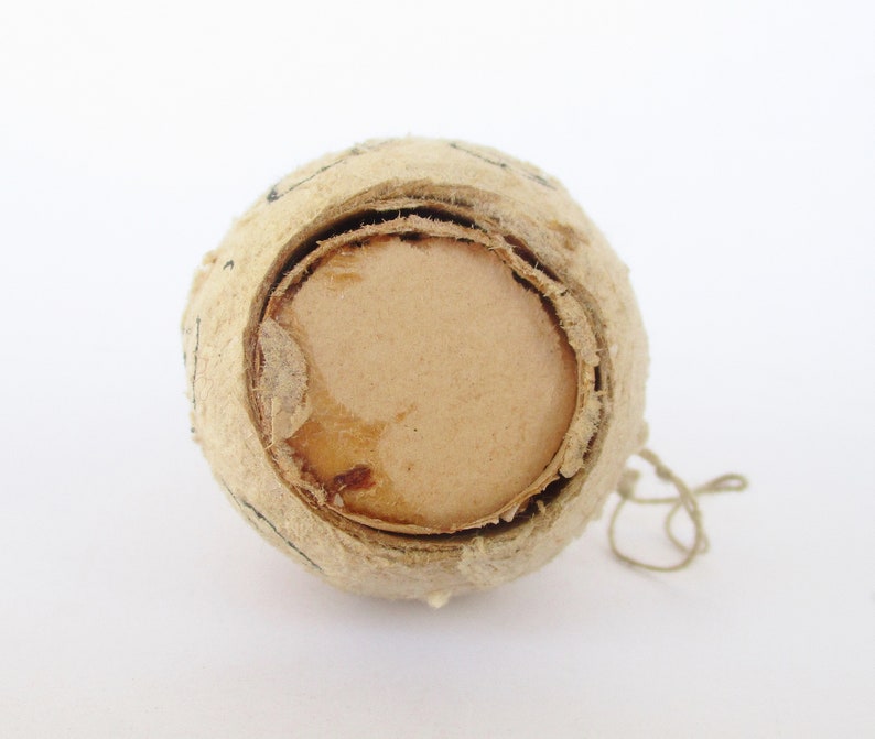 Antique spun cotton Snowman Smoker Christmas tree ornament