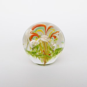 Vintage European glass paperweight. Decorative. Collectible