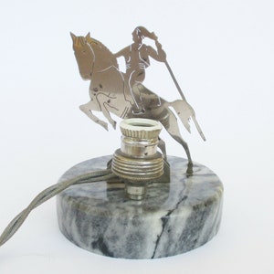 Vintage Bullfighter Toreador Matador brass and marble table lamp light. Home decor. Spaces decor. Lampe de table Torero image 3