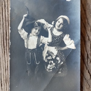 Antieke Portugese circulerende ansichtkaart uit 1912 met 1 ctv Ceres Green Stamp. Verzamelbaar