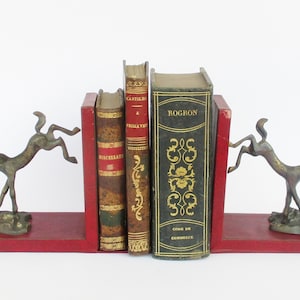 SERRE-LIVRES , Sculptures Tête De Cheval Métal, Bronze Ou Laiton - 4