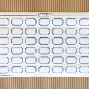 Vintage Portuguese Emege nº 336A  sheet with 42 gummed labels. Vintage stationery. Vintage stock