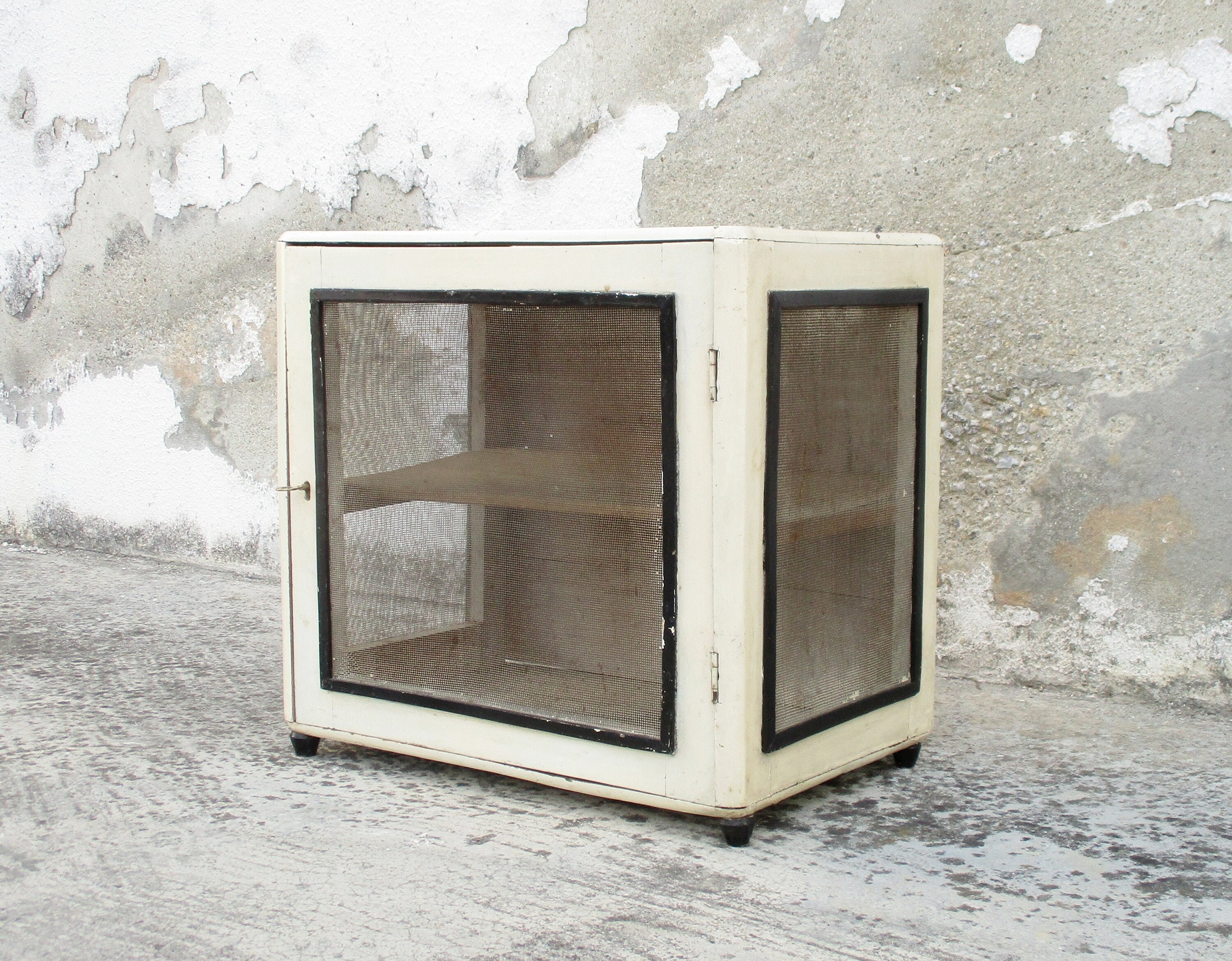 Vintage Wooden Mesh Food Storage Box Cupboard Cheese Etsy