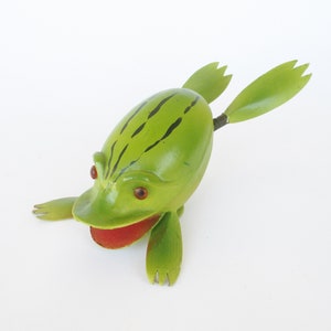 Antique Easter Egg Frog shaped carton cardboard candy container box