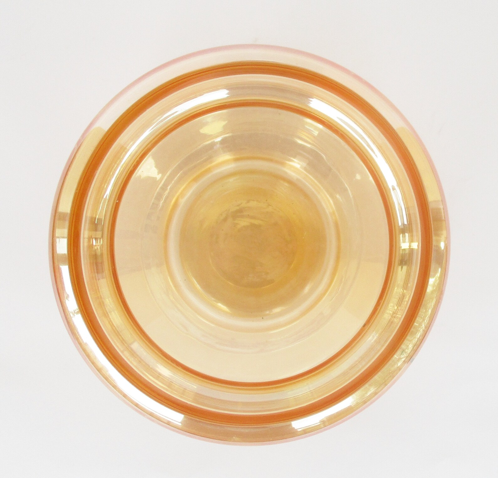 Antique Art Deco onion Peel Glass Small Jar Flower Etsy