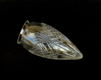 Antique decorative clear glass lampshade lightshade. Lighting. Home decor. Spaces decor. Abat-jour décoratif