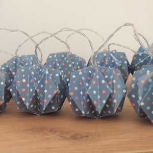 Lanterne origami a luce di stringa