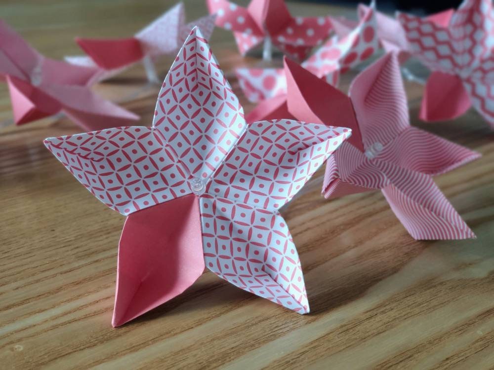 Guirlande Lumineuse Origami Fleurs