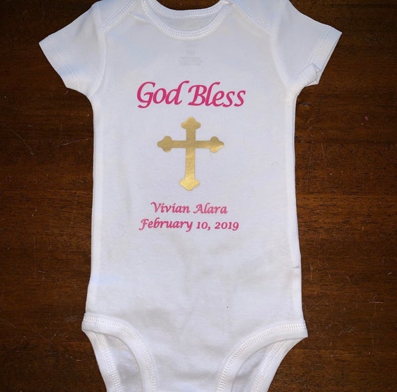 baby boy baptism onesie